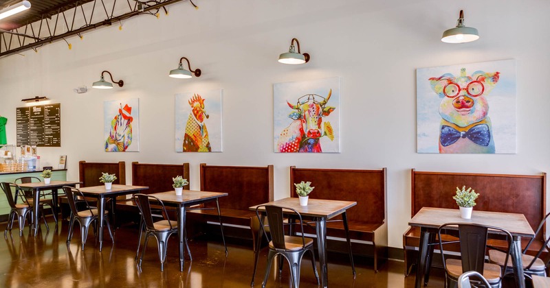 Interior, dining area