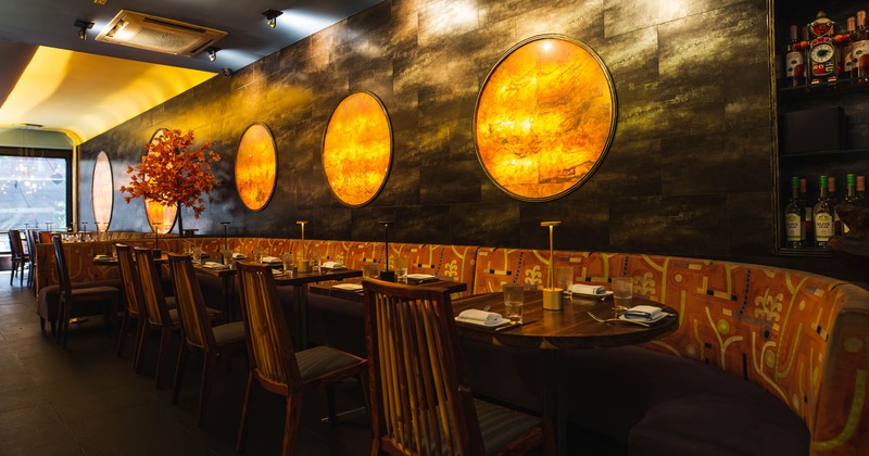 Interior, dining area