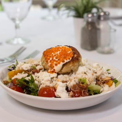 Crab Cake Salad.