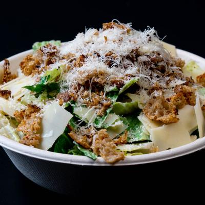 Caesar salad topped with Parmesan and house-made breadcrumbs.