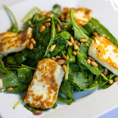 Food served in white plate