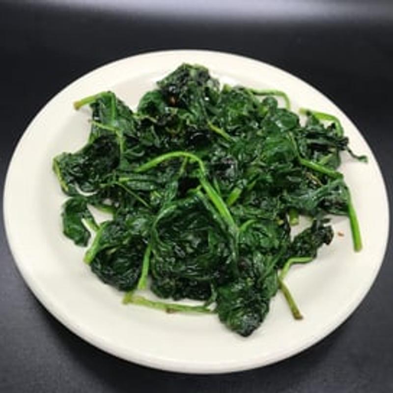 Sautéed or steamed BABY SPINACH photo