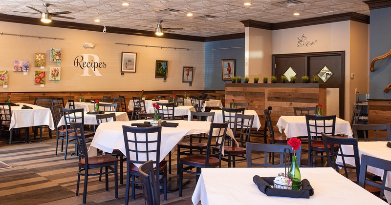 Interior, spacious dining area