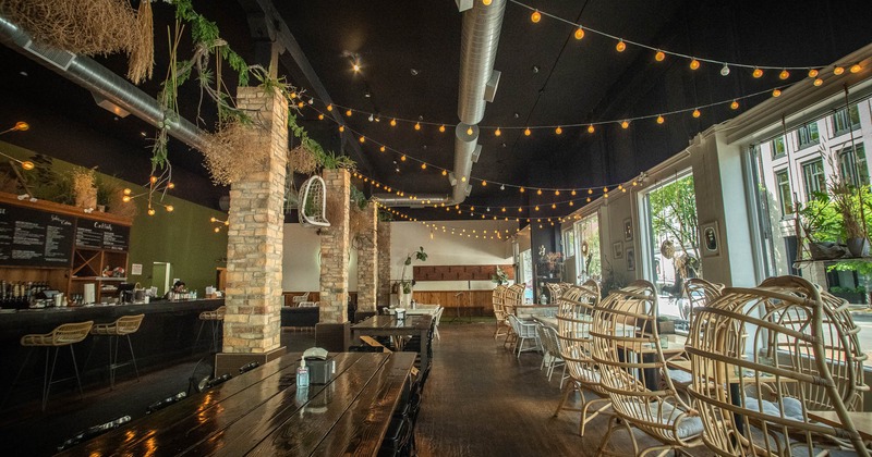 Interior, spacious dining area