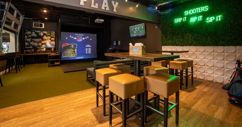 Bar tables and stools