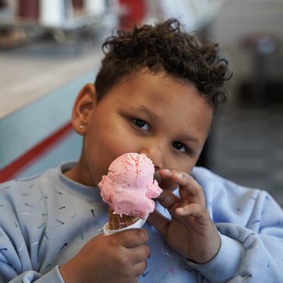 Guest with ice cream.