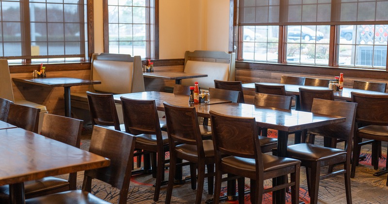 Interior space, dining area