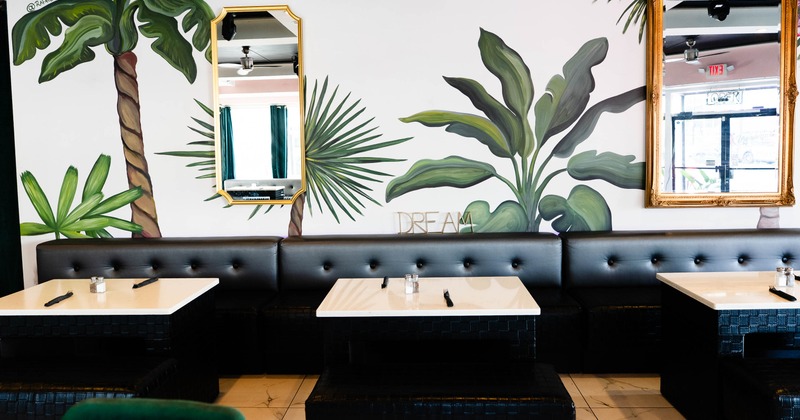 Interior, leather seating