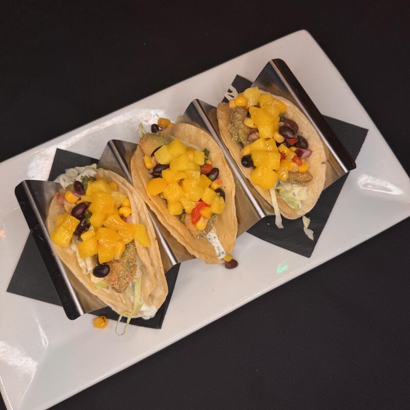 Fried avocado tacos photo