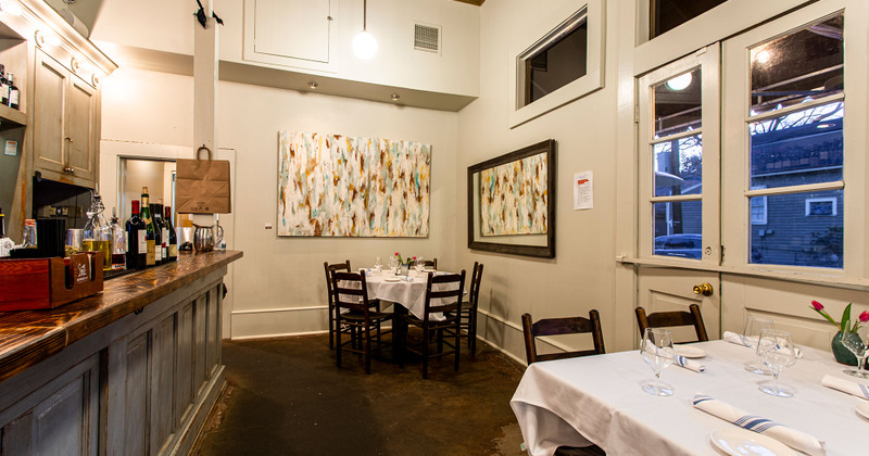 Tables ready for guests