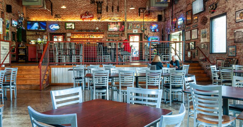 Interior, table for four in dining area