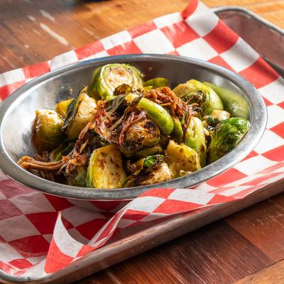 Brussels sprouts with bacon.