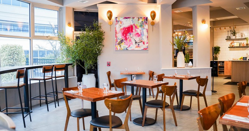 Interior seating and dining space