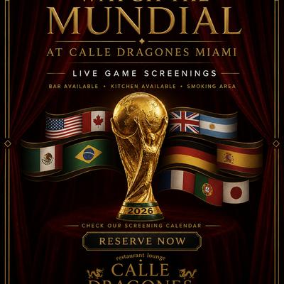 Mundial Live game screening at calle dragones.