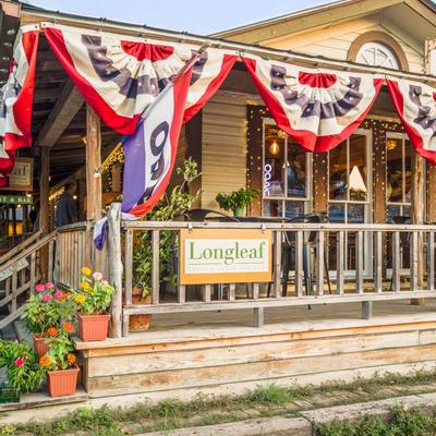 Restaurant's patio area