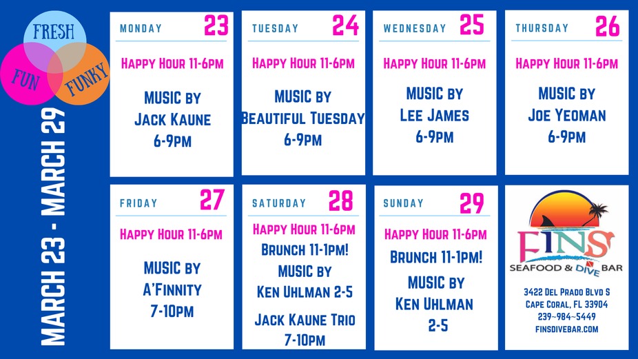 Weekly Event Calendar! event photo