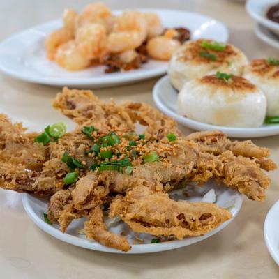 Deep Fried Soft Shell Crab.