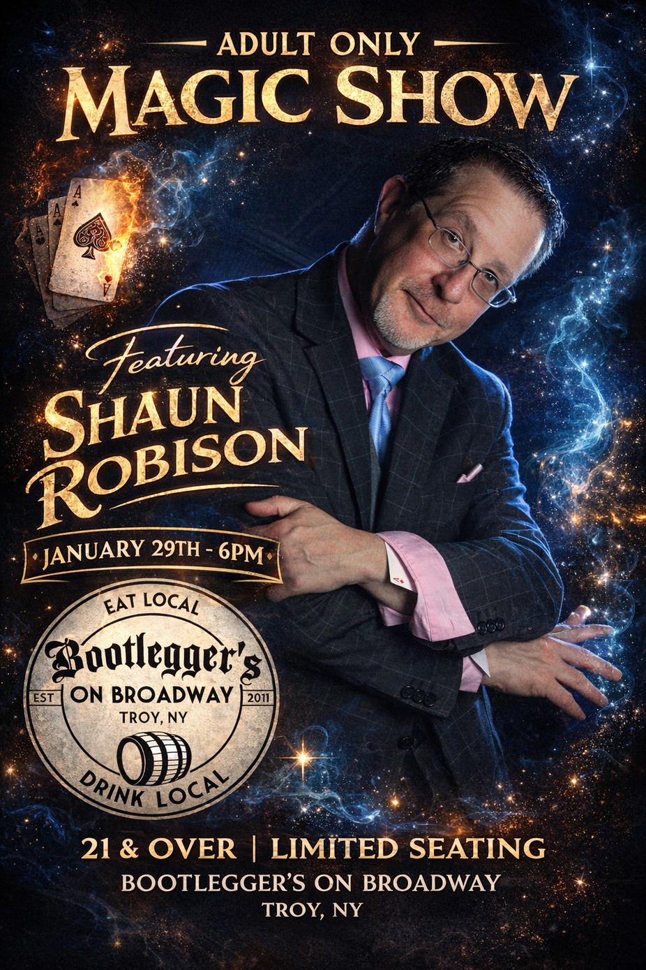 🔮 Adult Magic Night at Bootleggers on Broadway event photo