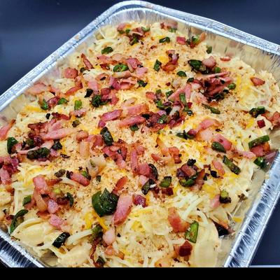 Loaded baked potato casserole.