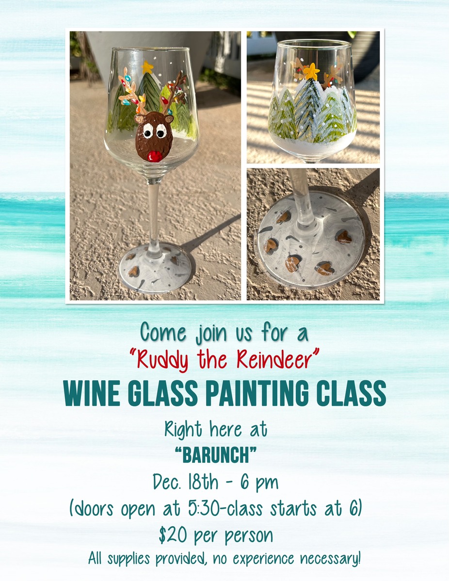 Wine glass Paint n Sip event photo