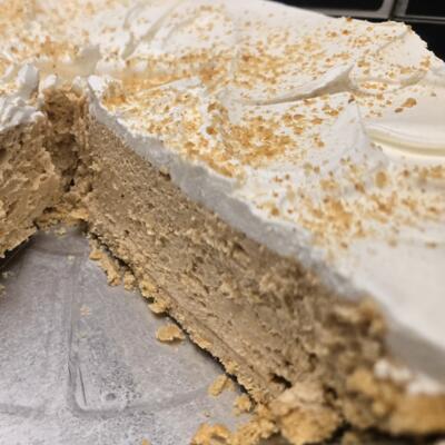 Homemade peanut butter pie.