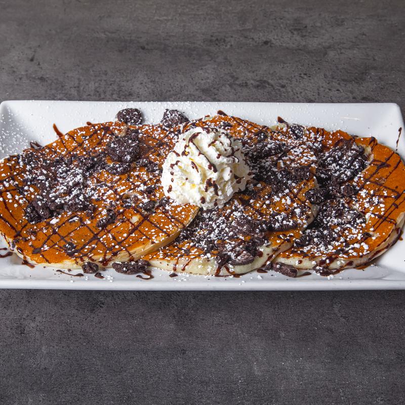 menu item 3 of 111, OREO Cookie 'N Cream Pancake Full Stack (3)