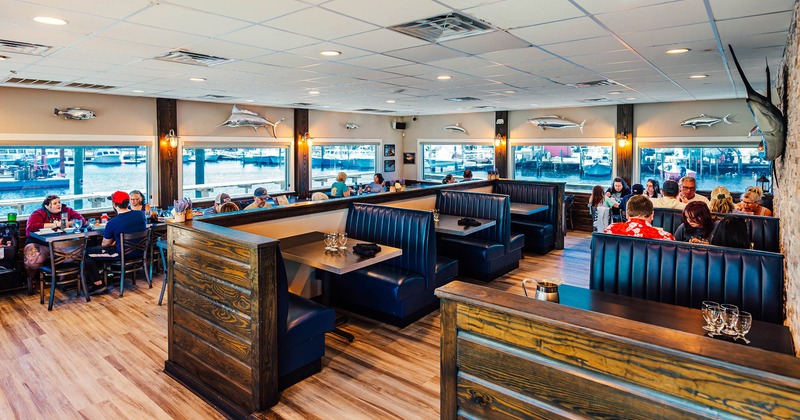 Interior, wide view of dining area