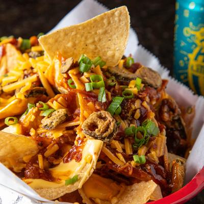 Super Pulled Pork Nachos.