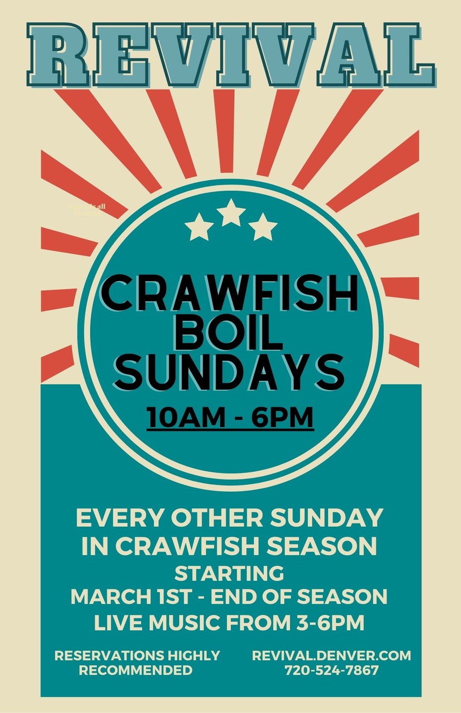 Crawfish Boils Sundays! event photo