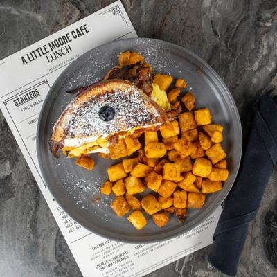 The swami sando, top view.