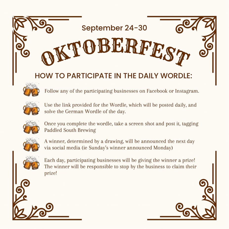 Oktoberfest Wordle Prizes event photo
