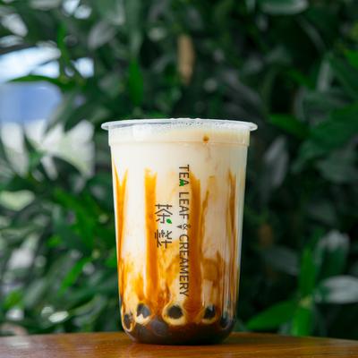Cold Brown Sugar Marble Bubble tea.
