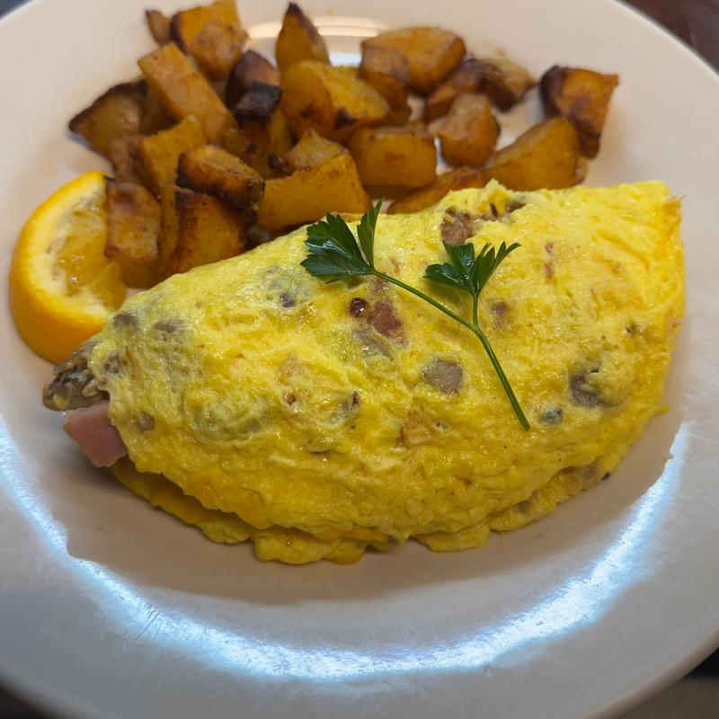 Michigan Apple and Cheddar Cheese Omelette photo