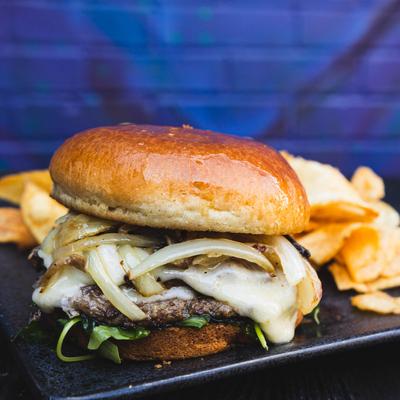 Mushroom Swiss Burger photo