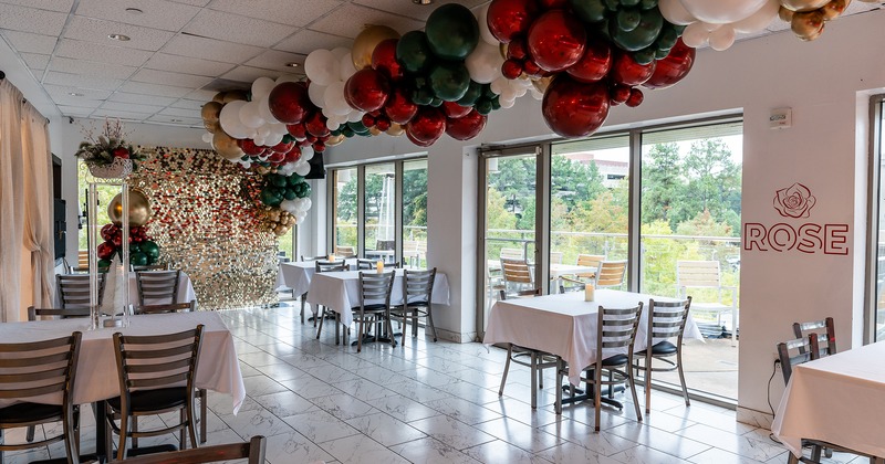 Interior, tables by the windows