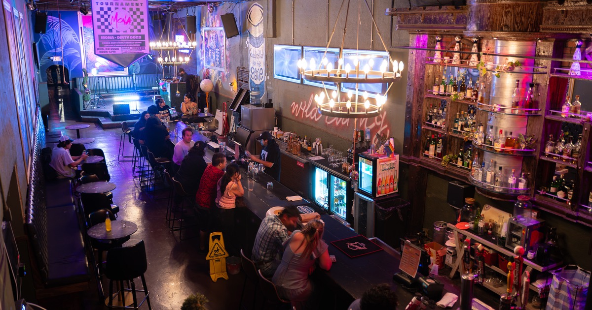 Guests sitting at the bar
