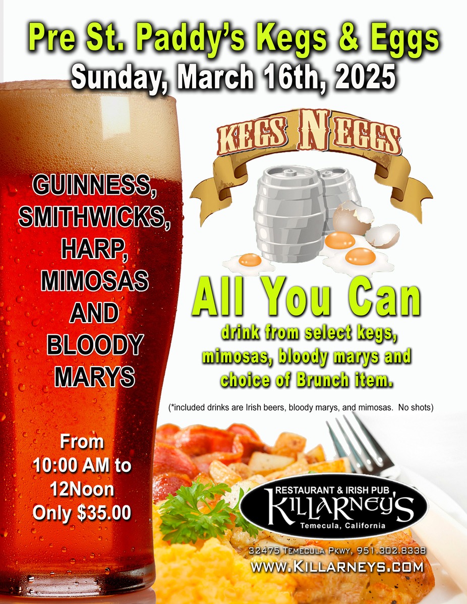 Pre Paddys Day Kegs & Eggs event photo