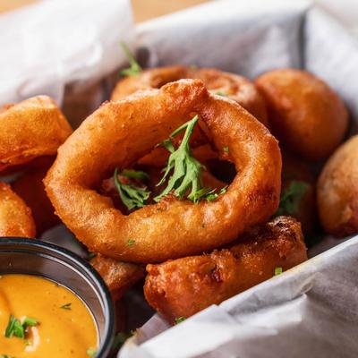 Onion Rings Basket.