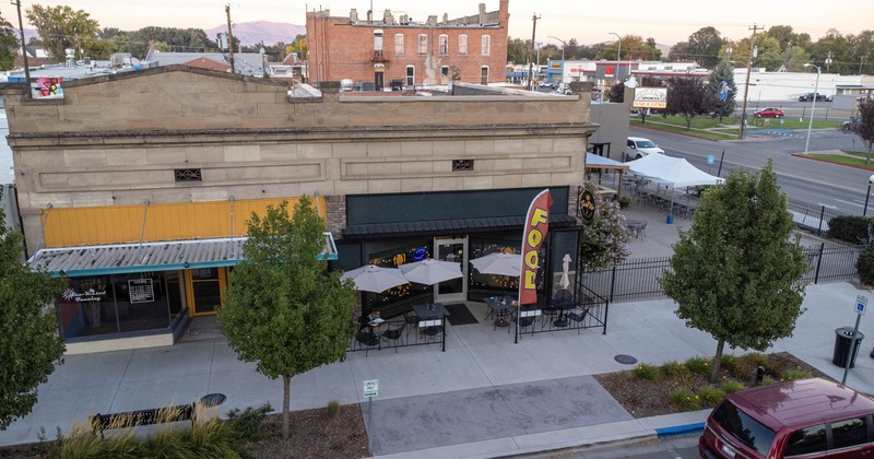 Exterior seating area