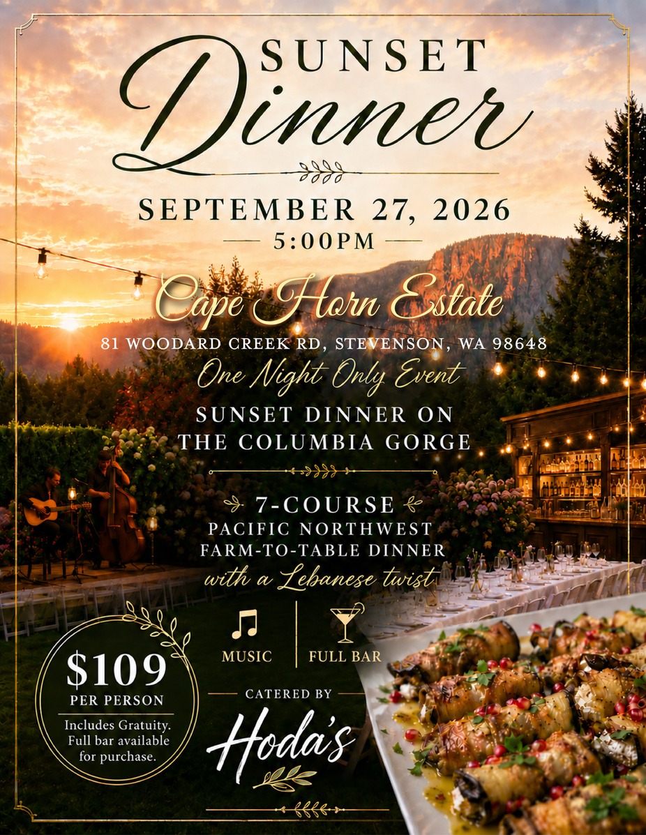 Sunset Dinner at Cape Horn Estates event photo