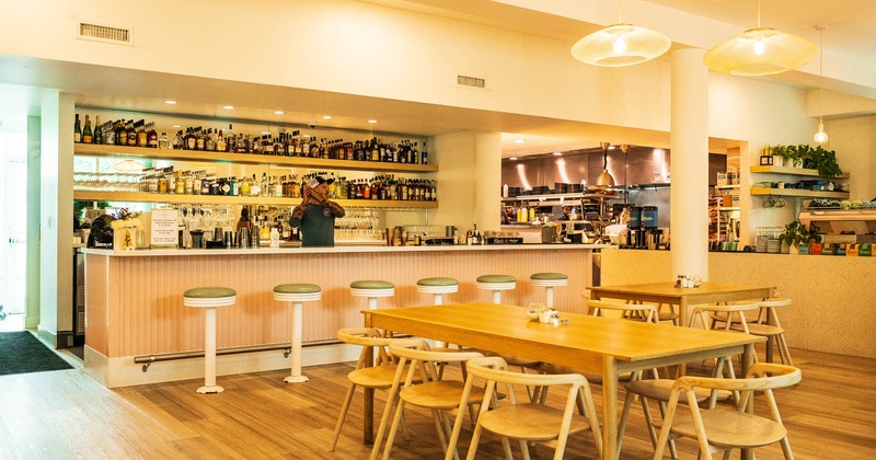 Interior seating area, bar