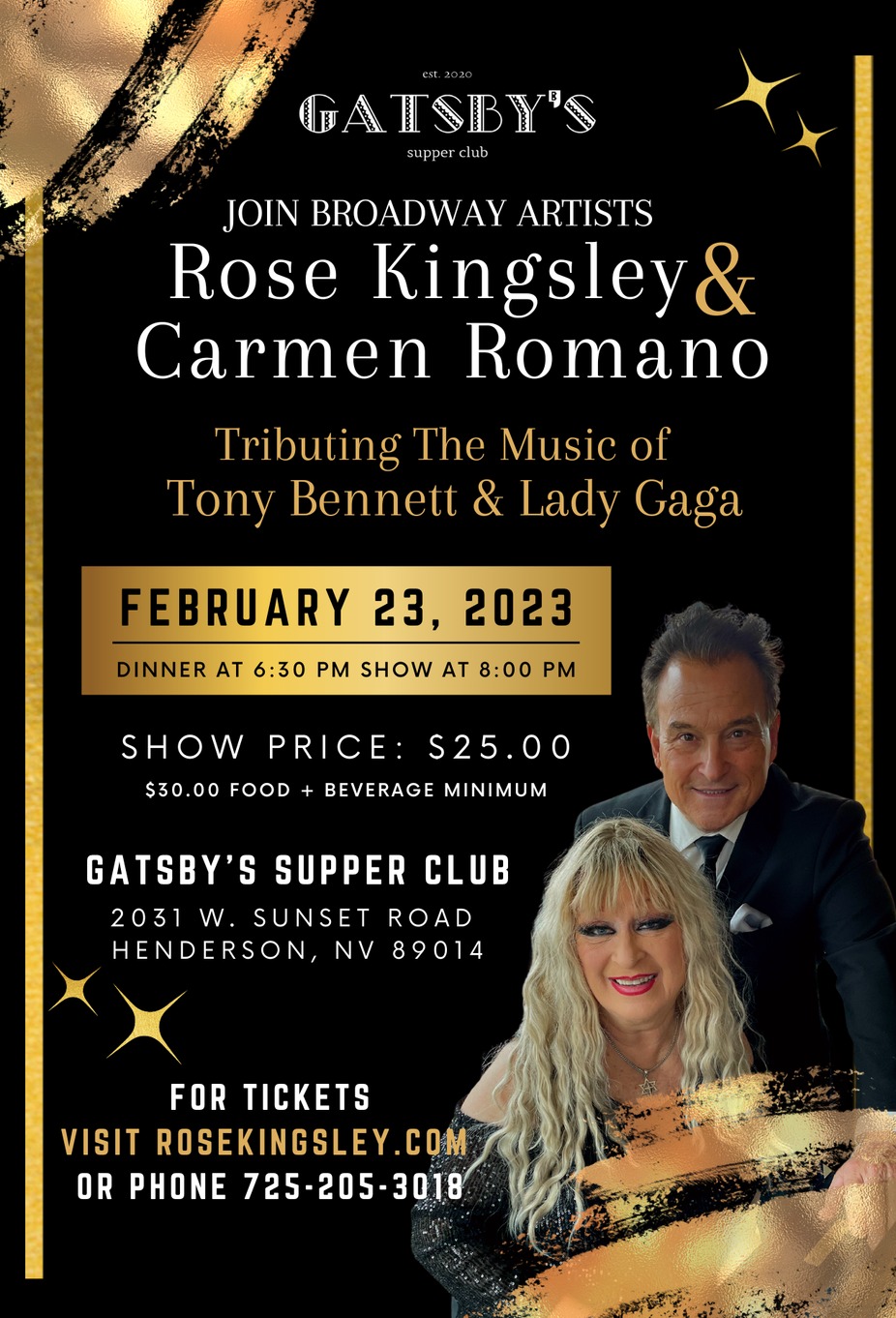 Rose Kingsley & Carmen Romano - Tributing The Music of Tony Bennett & Lady Gaga event photo