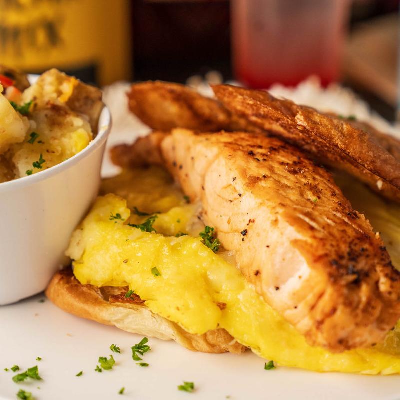 Salmon Egg and Cheese Croissant photo