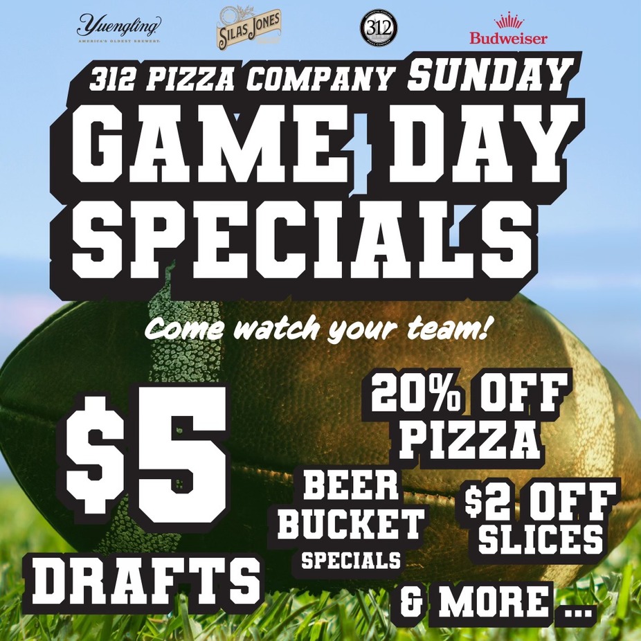 All day Sunday game day specials event photo