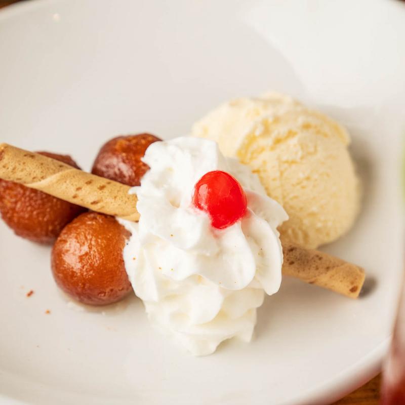 menu item 6 of 11, Gulab Jamun Vanilla Ice Cream
