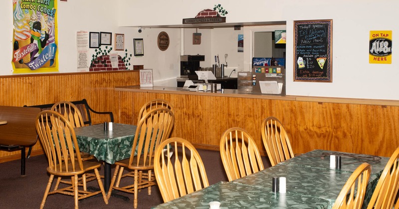 Interior, dining area