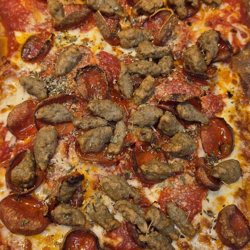 Sausage & Pepperoni Sicilian Pizza photo