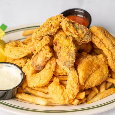 Fried half & Half Platter.