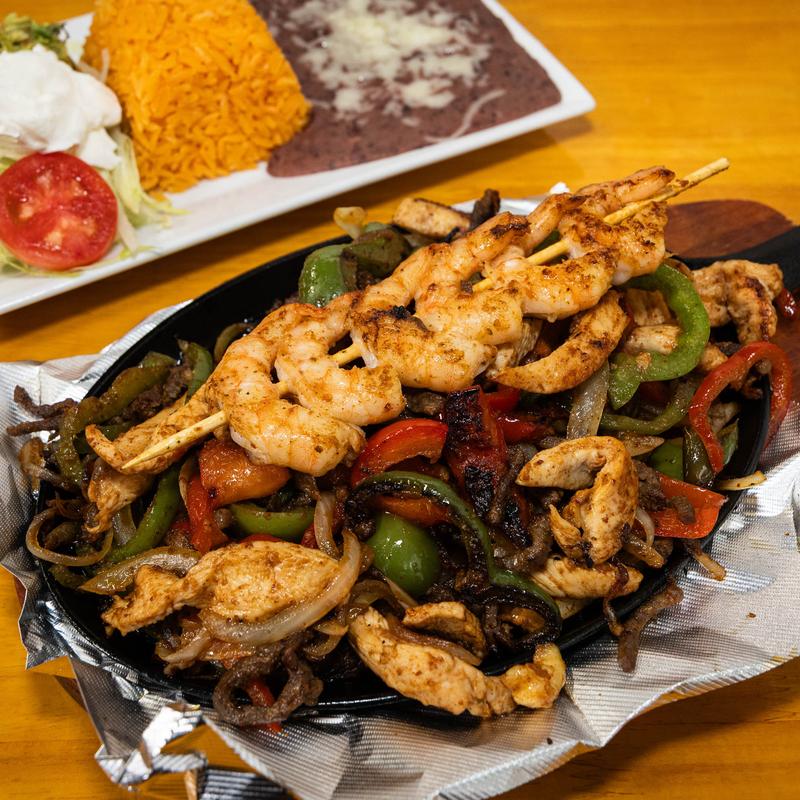 menu item 3 of 9, *Fajitas Texanas