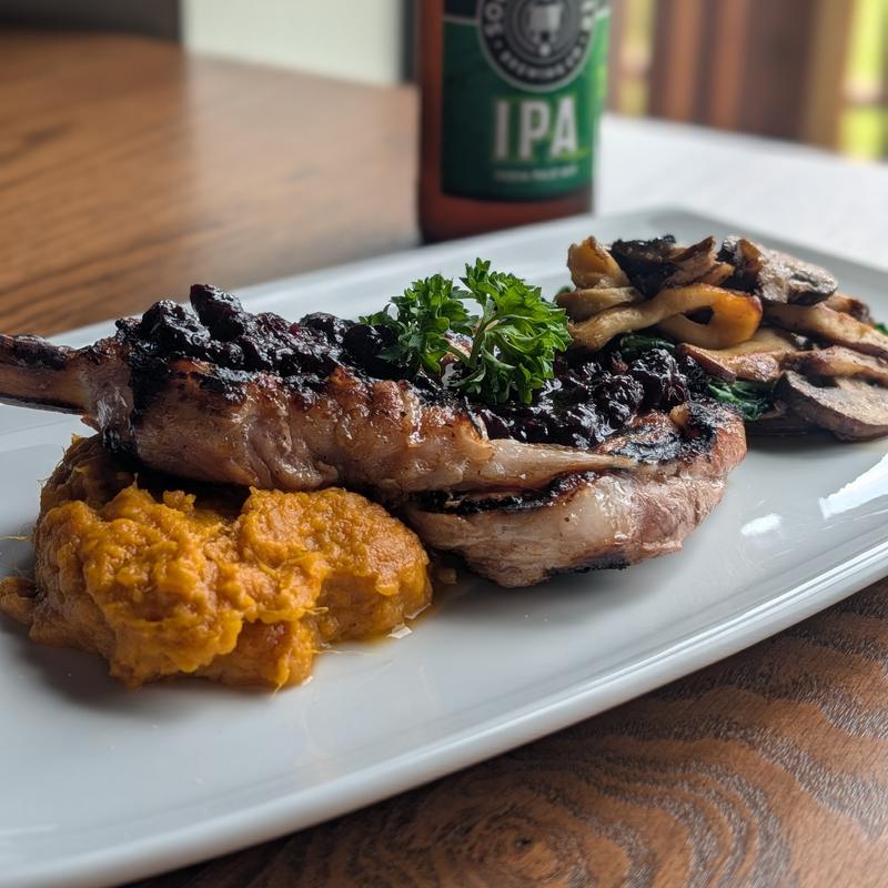 HUCKLEBERRY GLAZED PORKCHOP photo